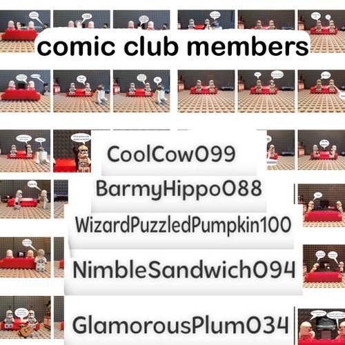 Album with title Comic club members! (So far).